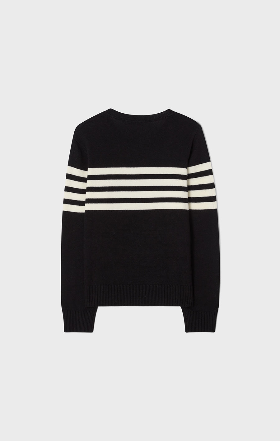 Alexandra Striped Sweater Black/Ecru