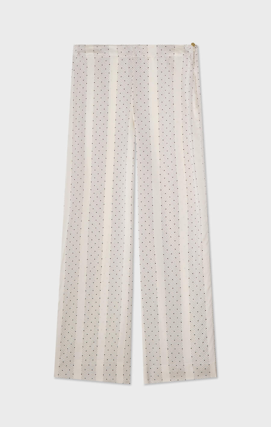 Andy Printed Trouser Ecru/Black