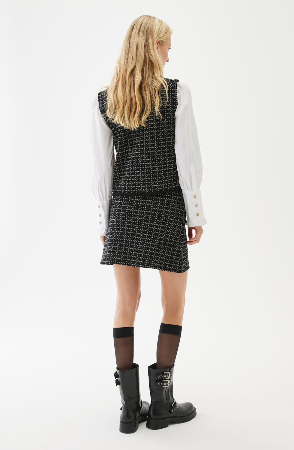 Blanche Checked Top