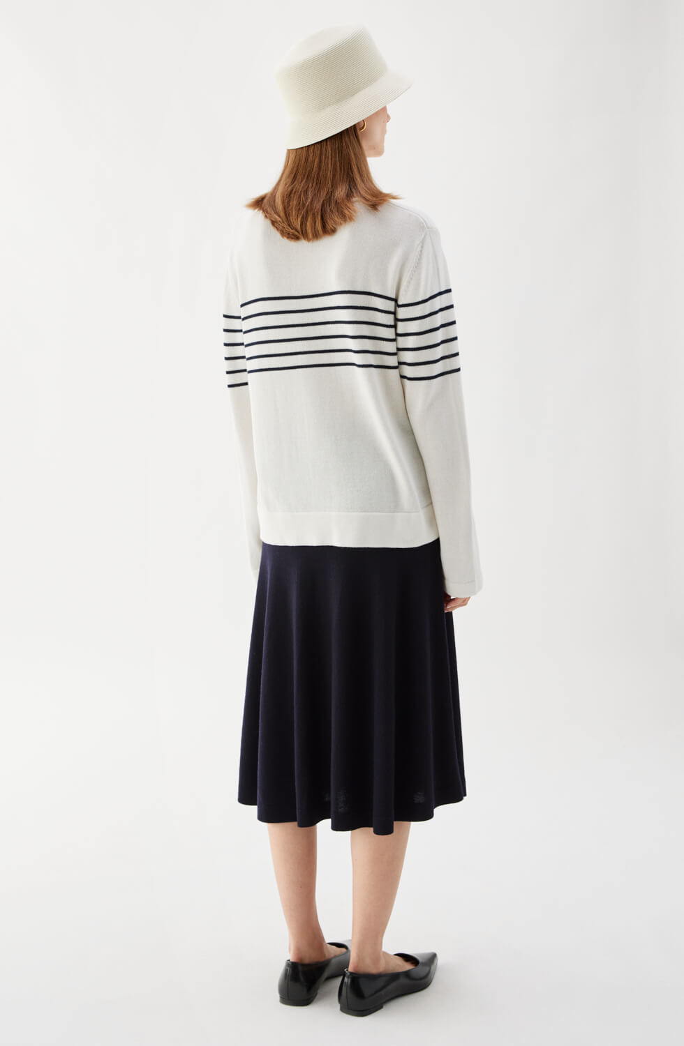 Carrie Sweater Ecru/Marine