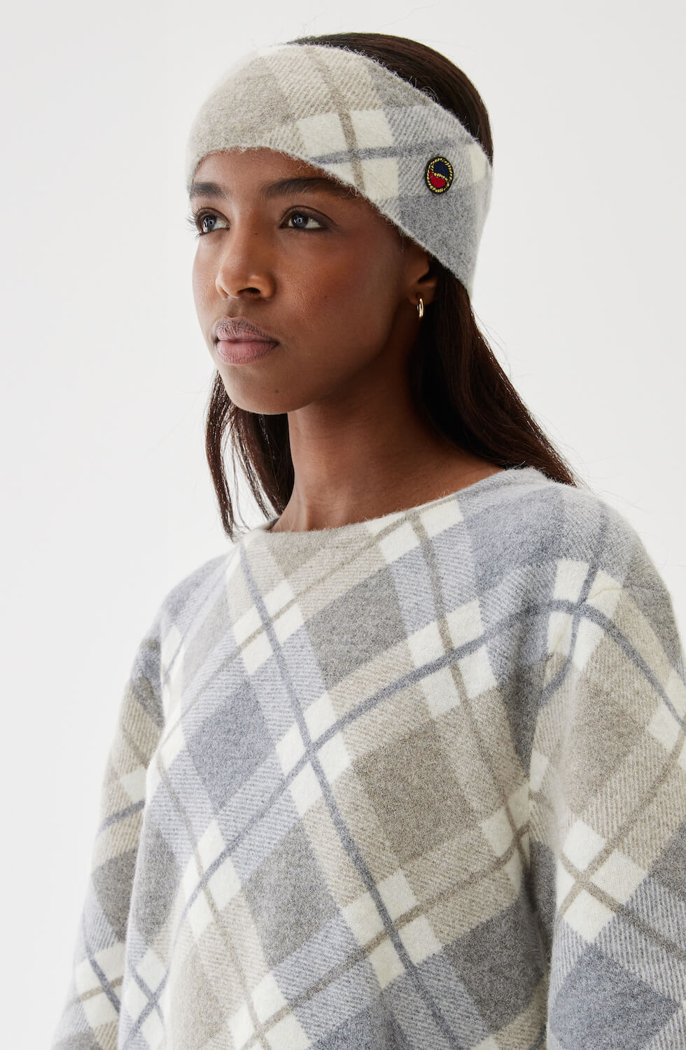 Clarice Checked Headband