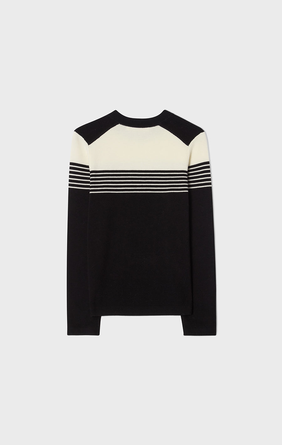 Emelie Striped Sweater Black/Ecru