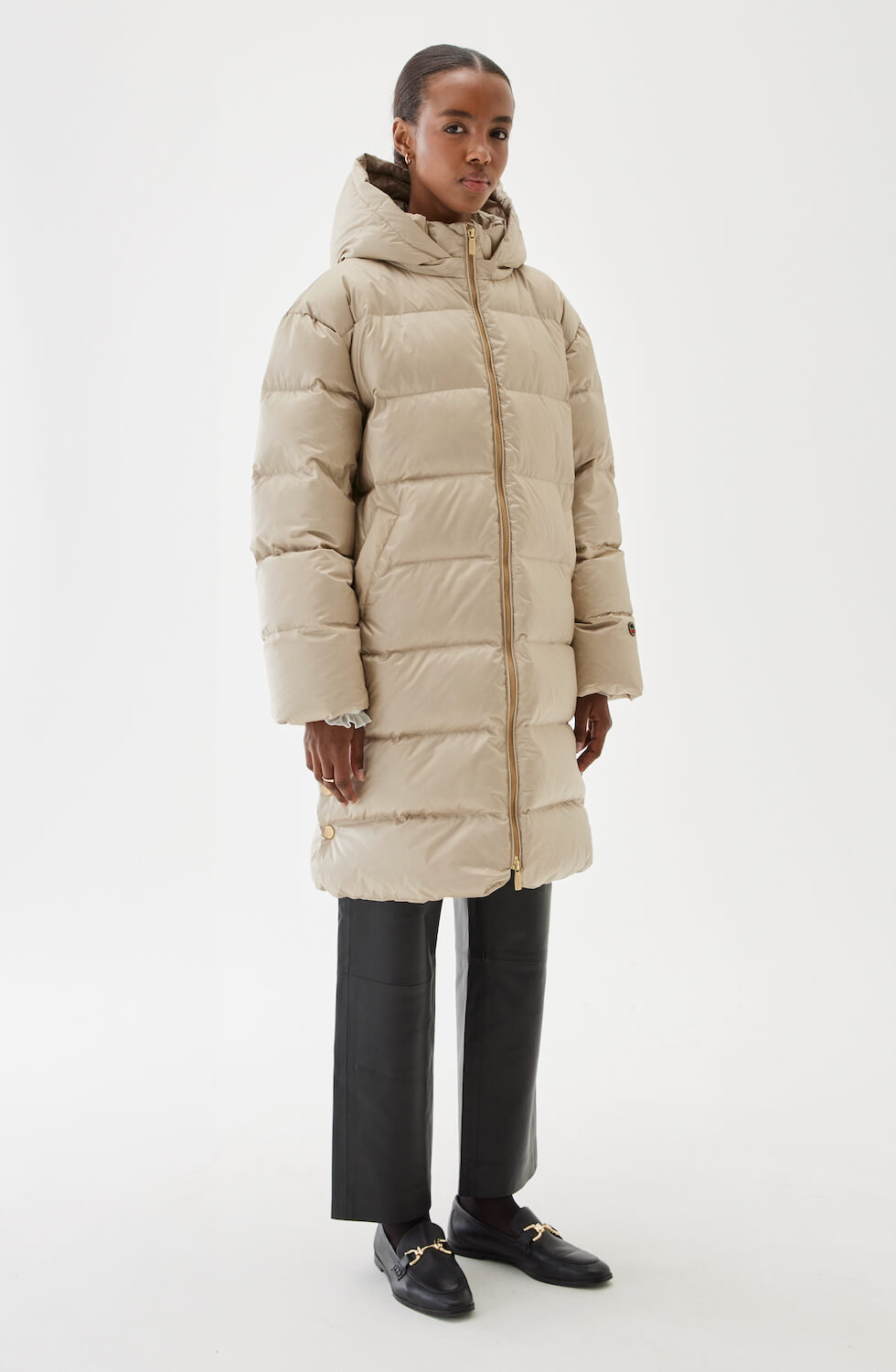 Farida Down Coat Light Beige