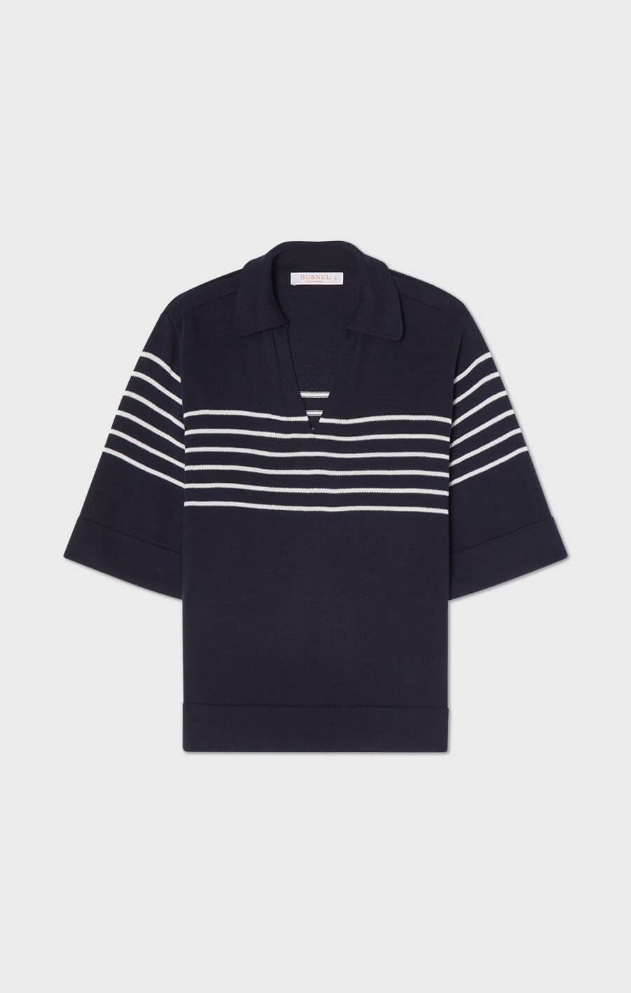 Freja Striped Top Marine/Ecru