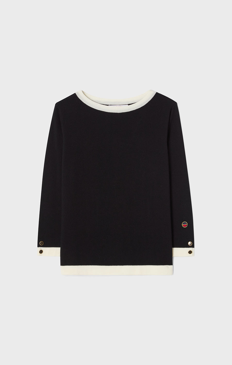 Helen Top Black/Ecru