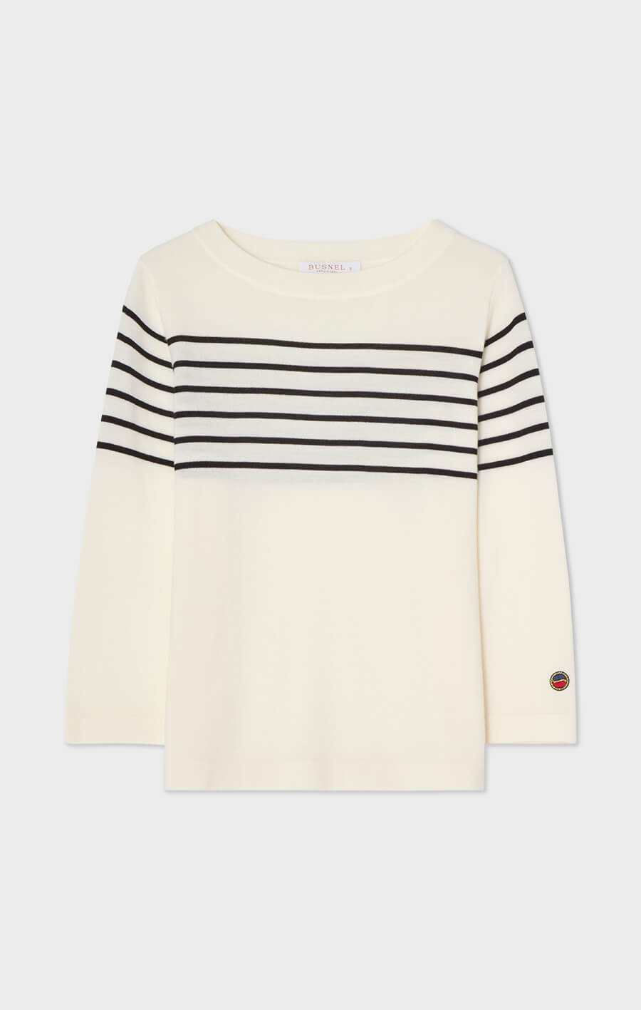 Helen Striped Top Ecru/Black