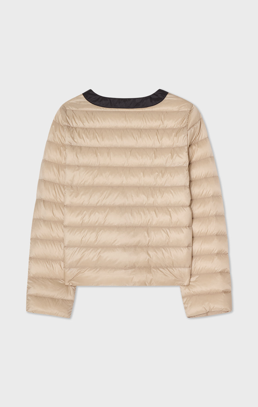 Ida Contrast Down Jacket Light Beige/Black