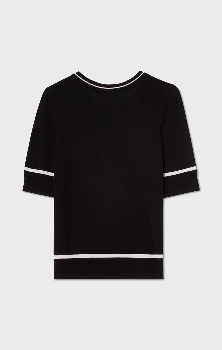 Karla Contrast Top Black/Ecru