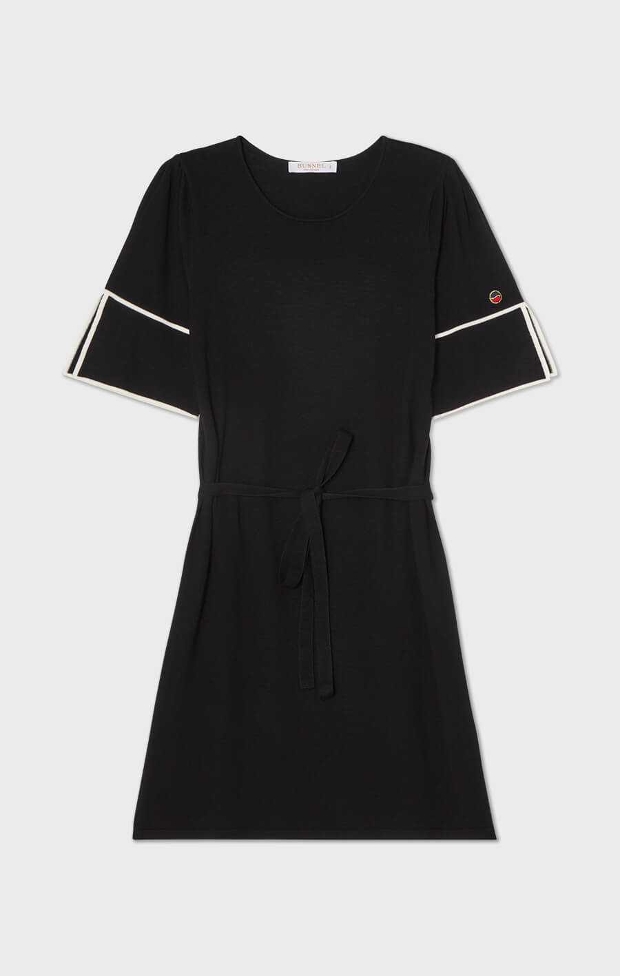 Mathea Dress Black/Ecru