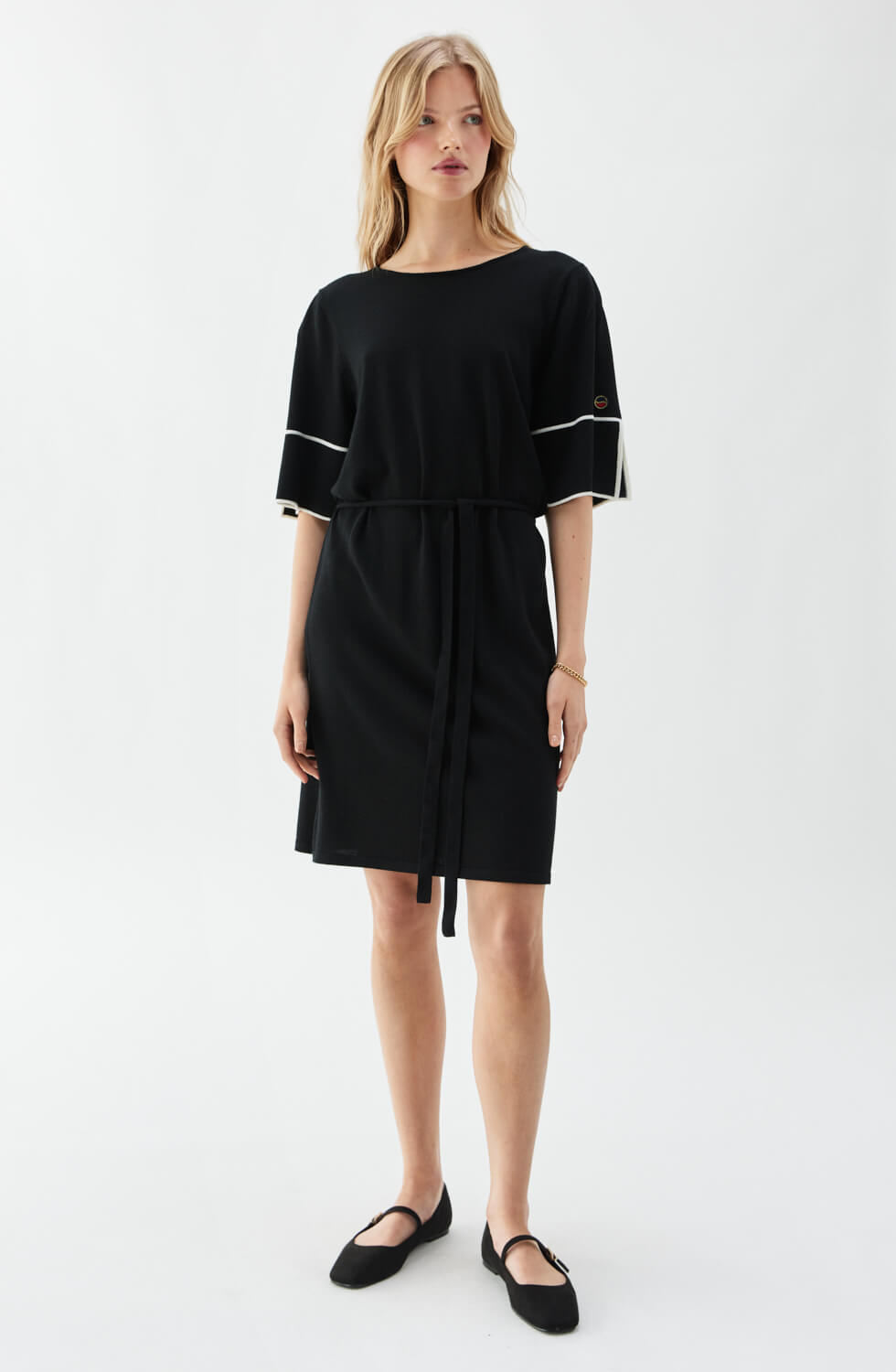 Mathea Dress Black/Ecru