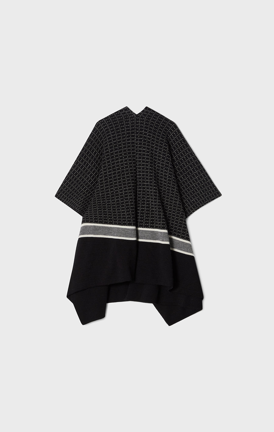 Mio Checked Poncho