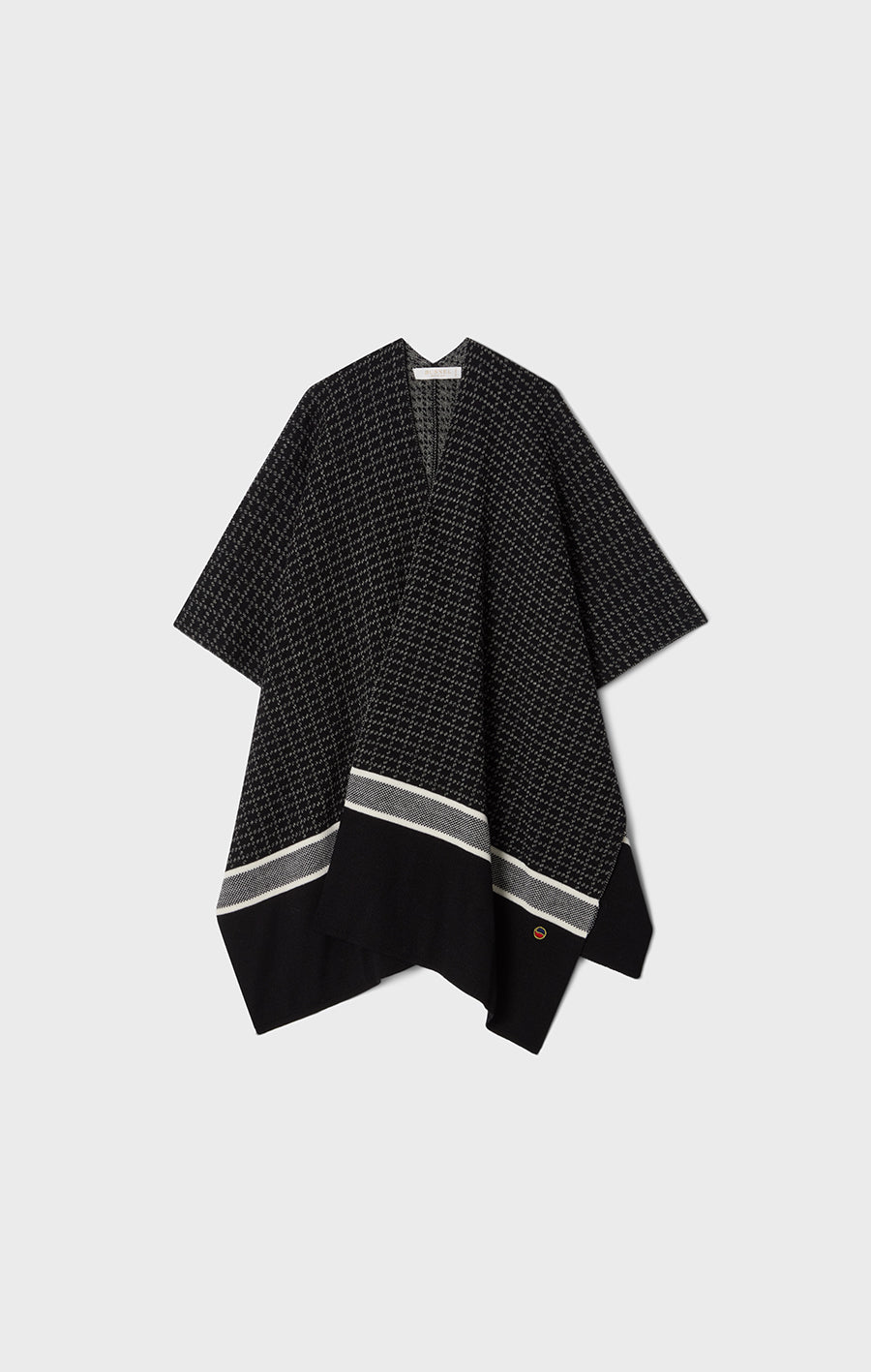 Mio Checked Poncho