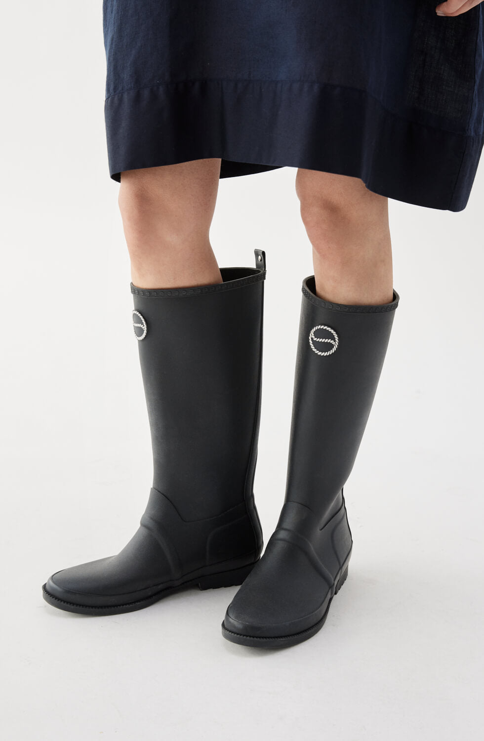 Robbie Rubber Boots Black