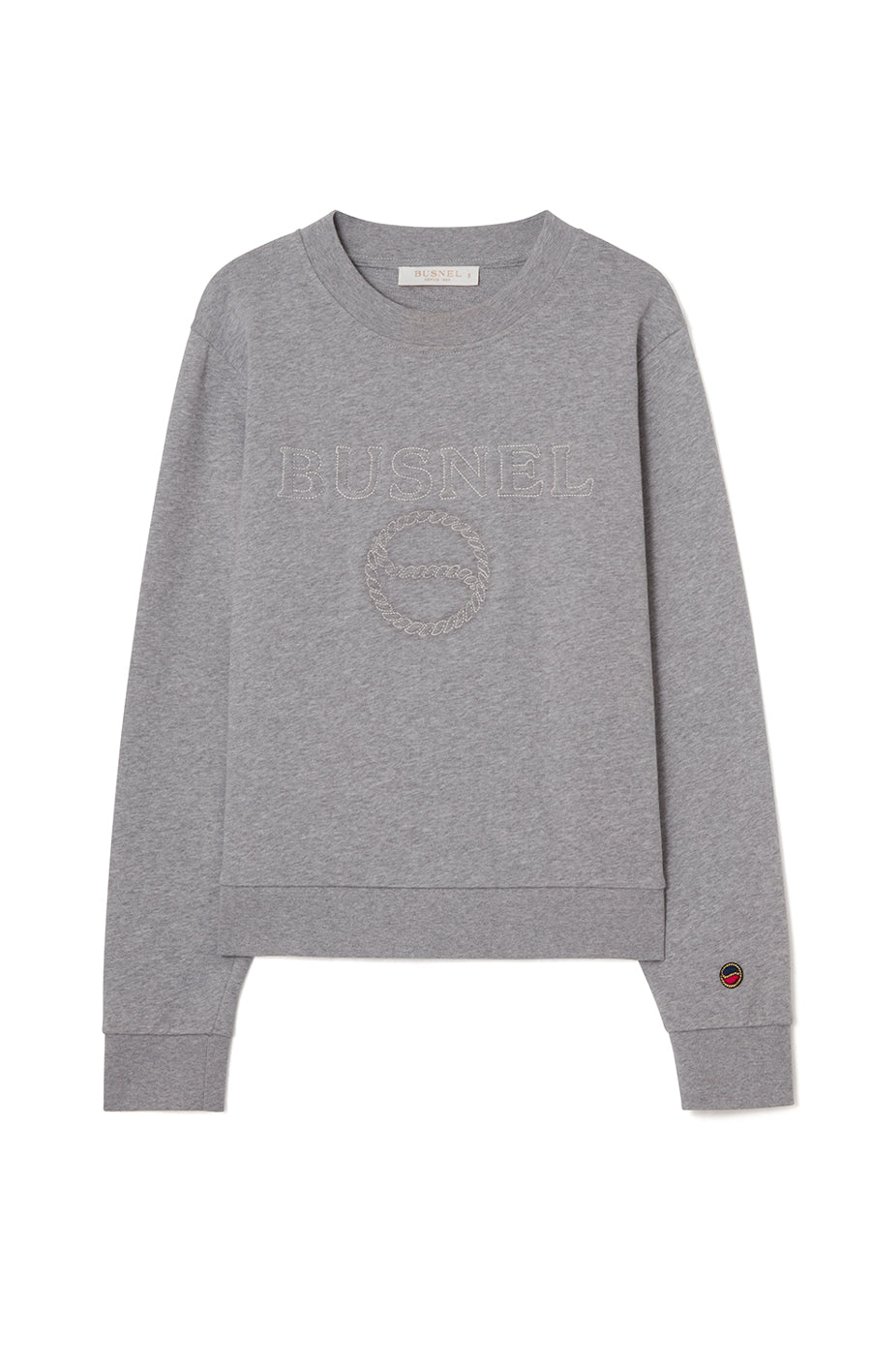 Samanta Sweatshirt Grey Melange Solid