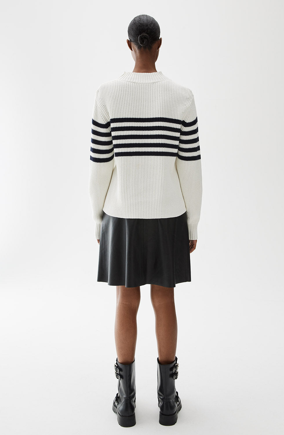 Tamara Striped Sweater Ecru/Marine