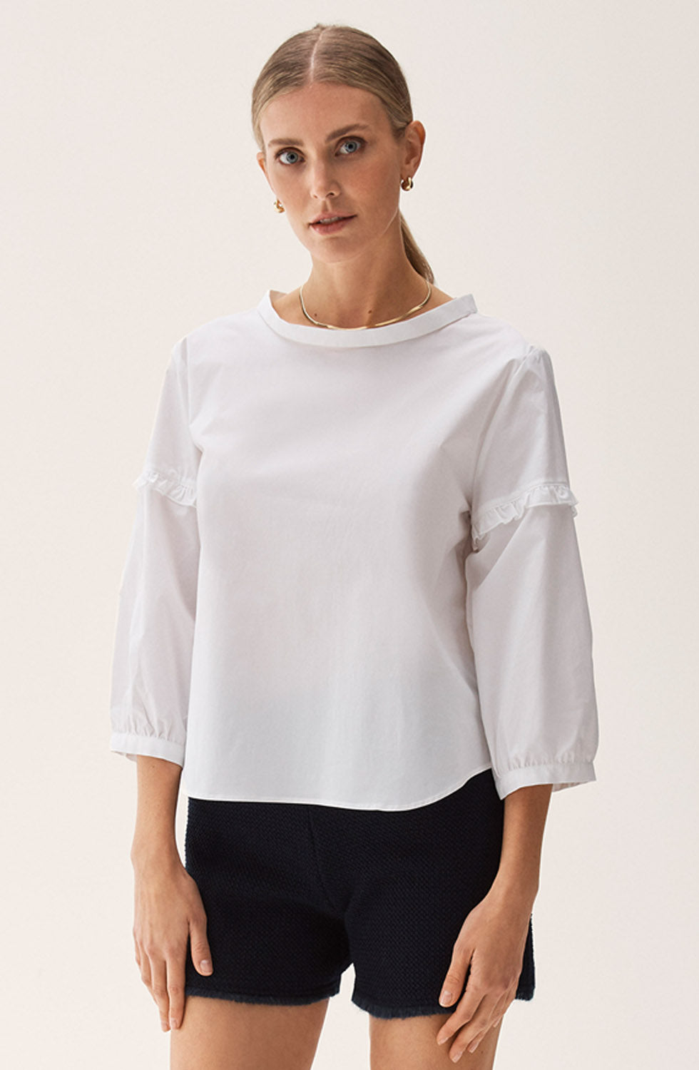 Abby Top White