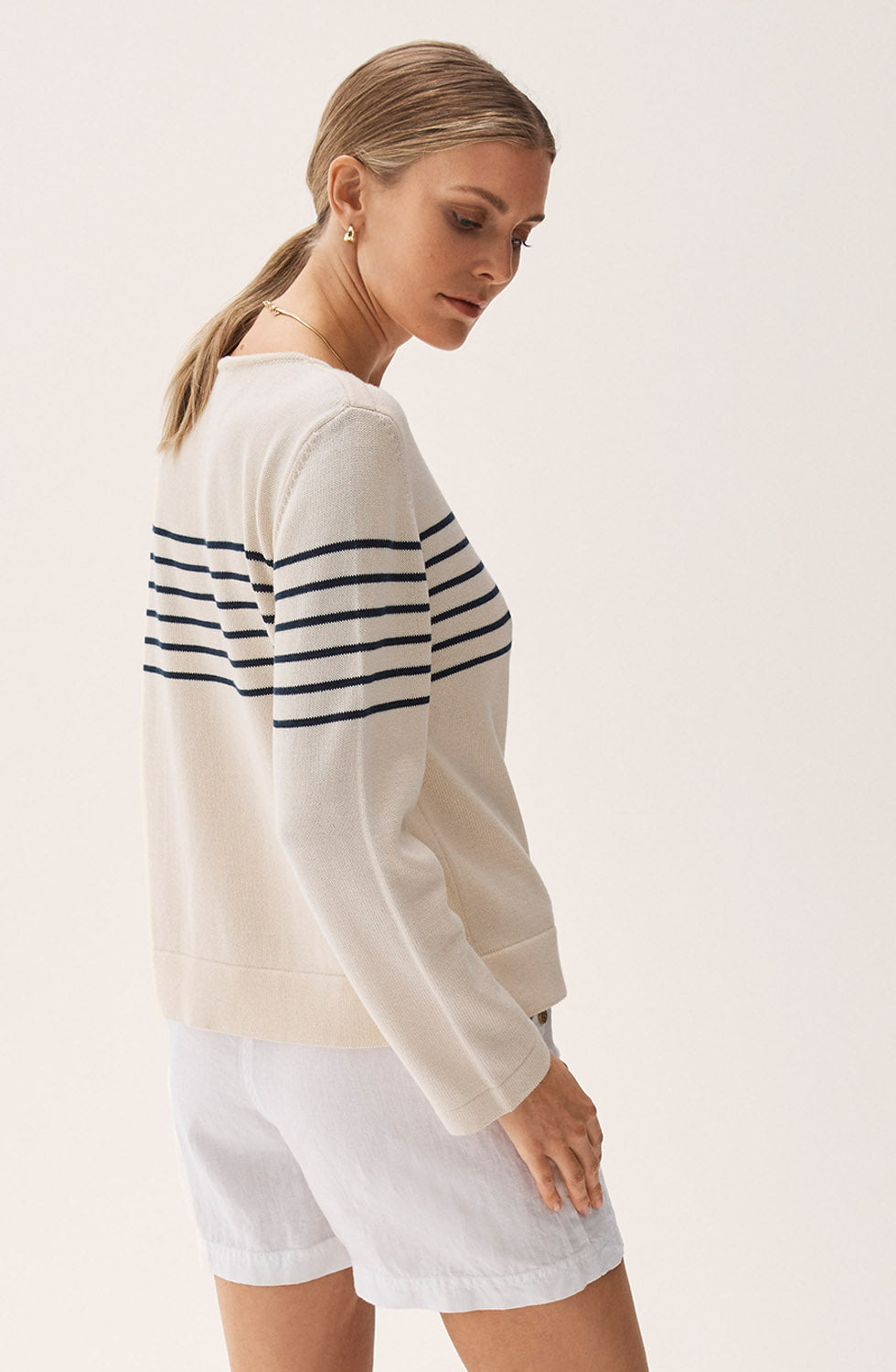 Carrie Sweater Grain Marine